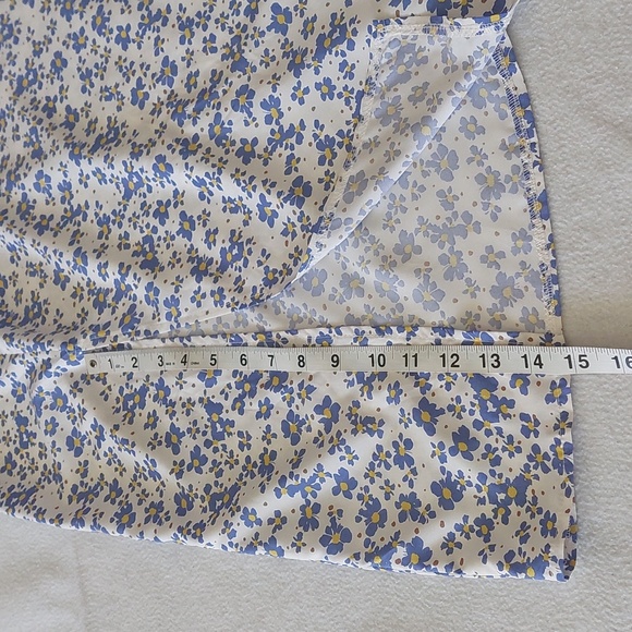 SHEIN Floral Blue and White Dress NWOT - Picture 10 of 16